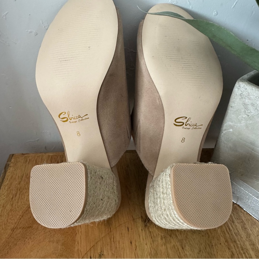 Sbicca Vintage Collection Helena Iced Suede Mule Sandal Women’s Size 8 - Picture 5 of 5